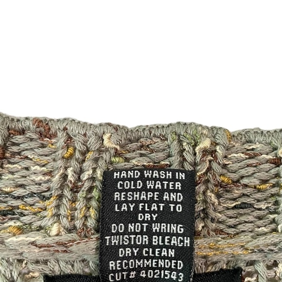 BcbgMaxAzria Boho Green Multi Knit Cardigan Size XL - Picture 4 of 6